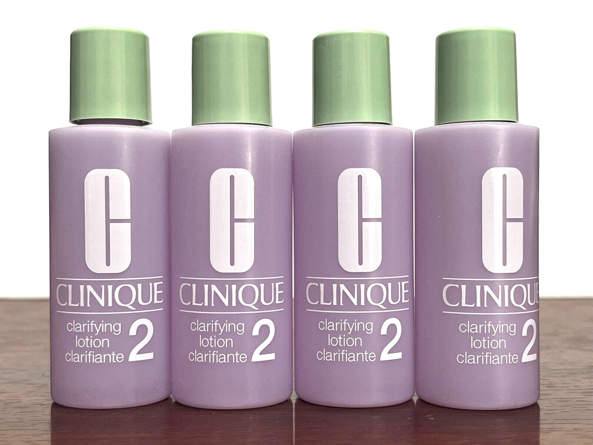 Clinique Clarifying Lotion #2 for Dry & Combination Skin 2oz - Pack of 4