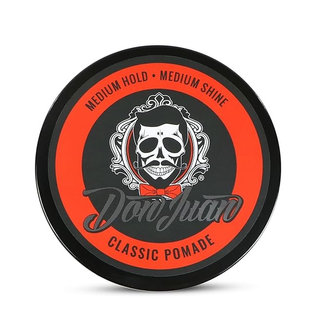 Don Juan Medium Hold & Shine Pomade - Water-Based 4oz Pack of 3