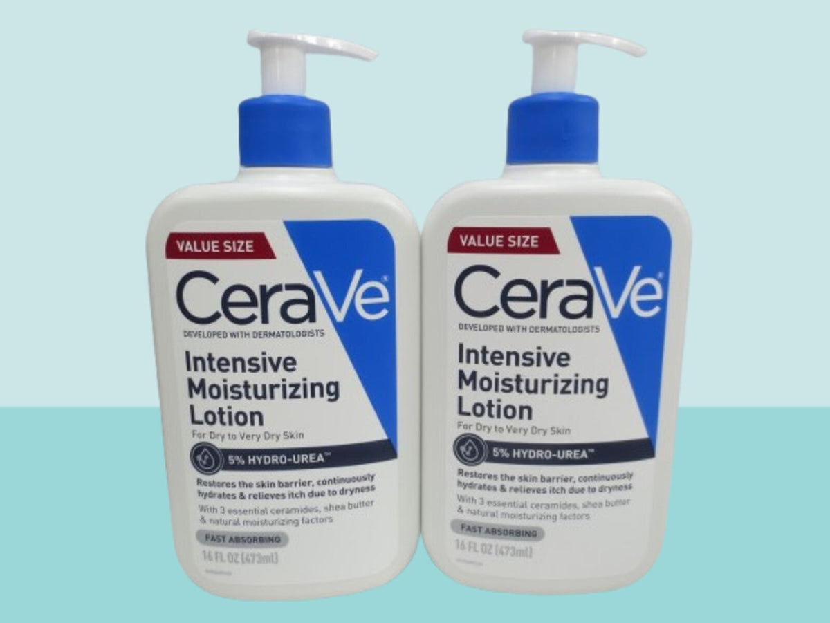 CERAVE INTENSIVE MOISTURIZING LOTION FOR DRY TO VERY SKIN 16 OZ 2PCS.