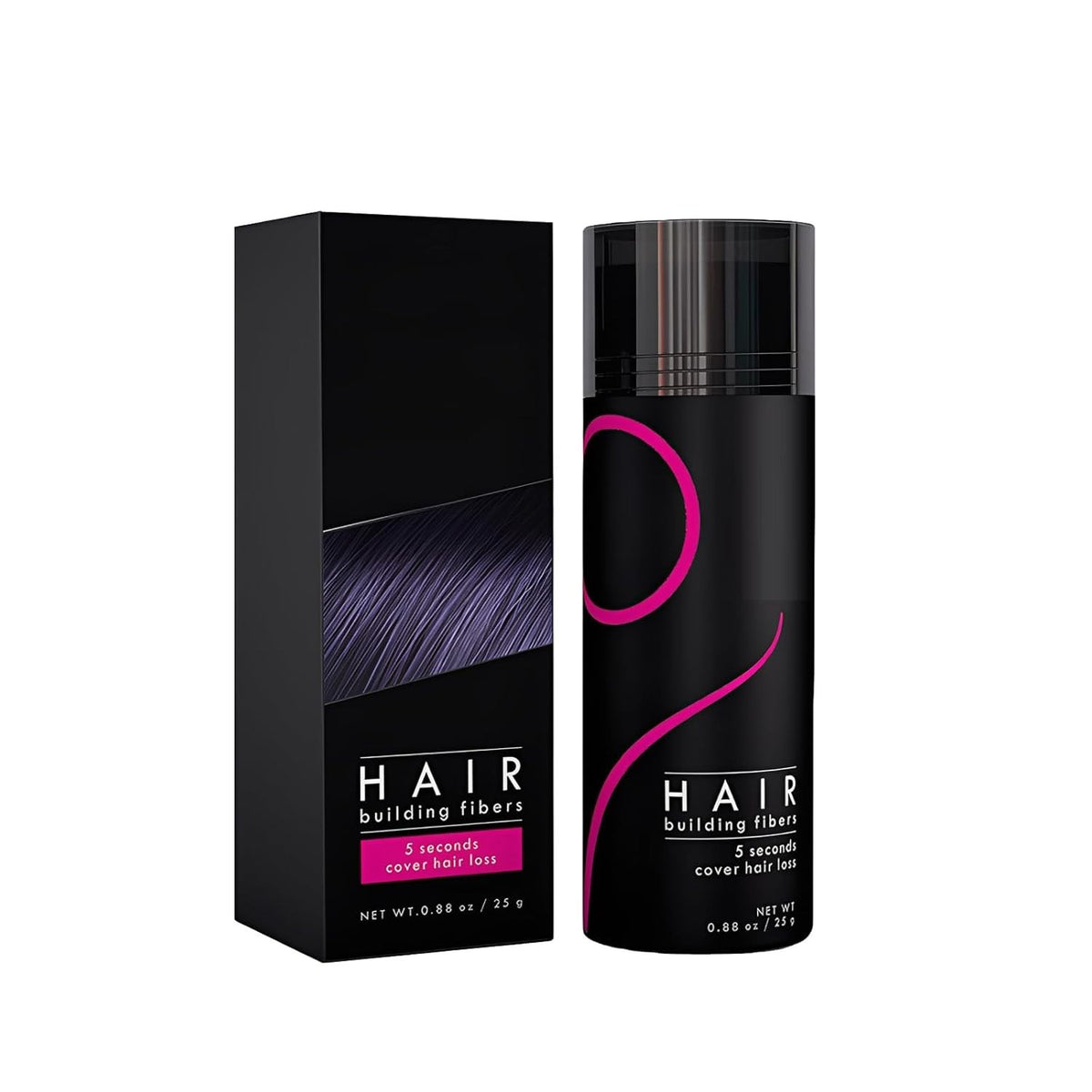 Dark Brown Hair Fibers for Thinning Hair