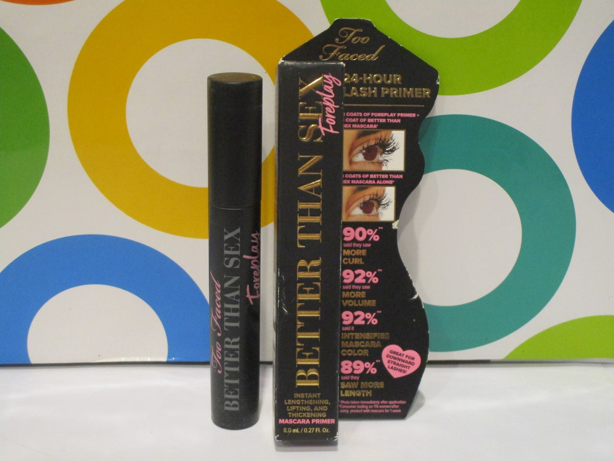 Better Than Sex Mascara Foreplay - Volumizing Black Eye Makeup - 0.27 Oz