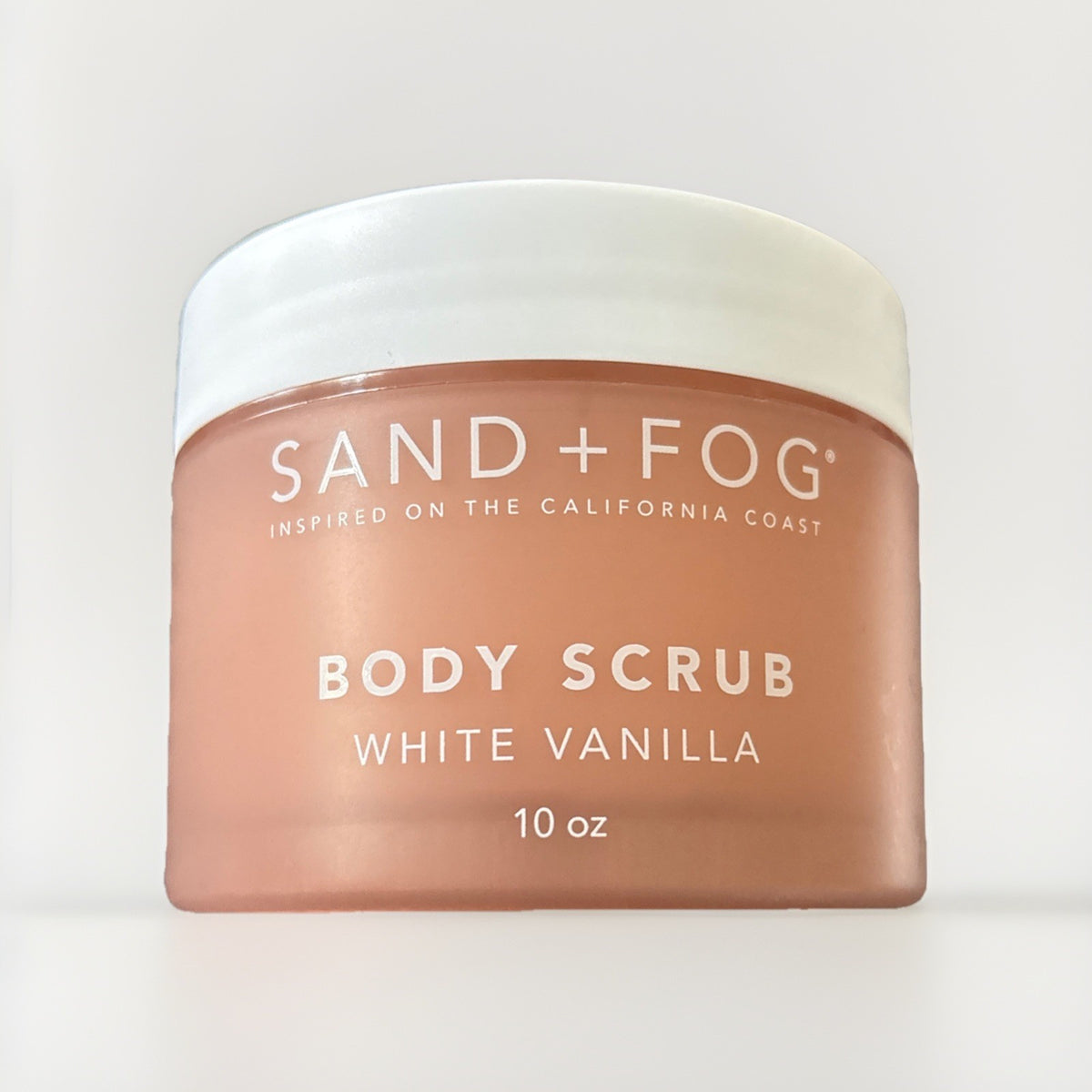 SAND + FOG white vanilla Body Scrub 10oz New