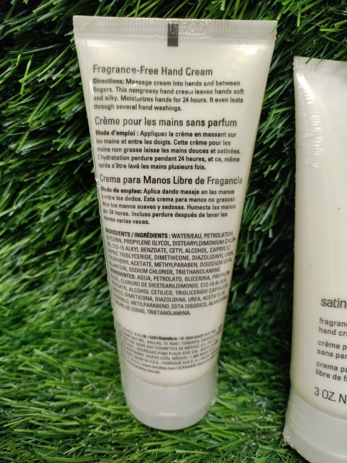Satin Hands Fragrance Free Hand Cream, 3 Oz (Pack of 4)