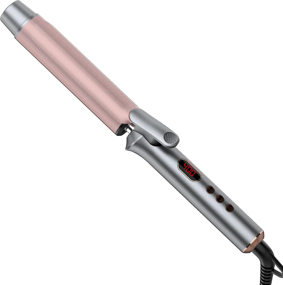 Long Ceramic Curling Iron 1-1/4 Inch Barrel with 5 Temperature Settings