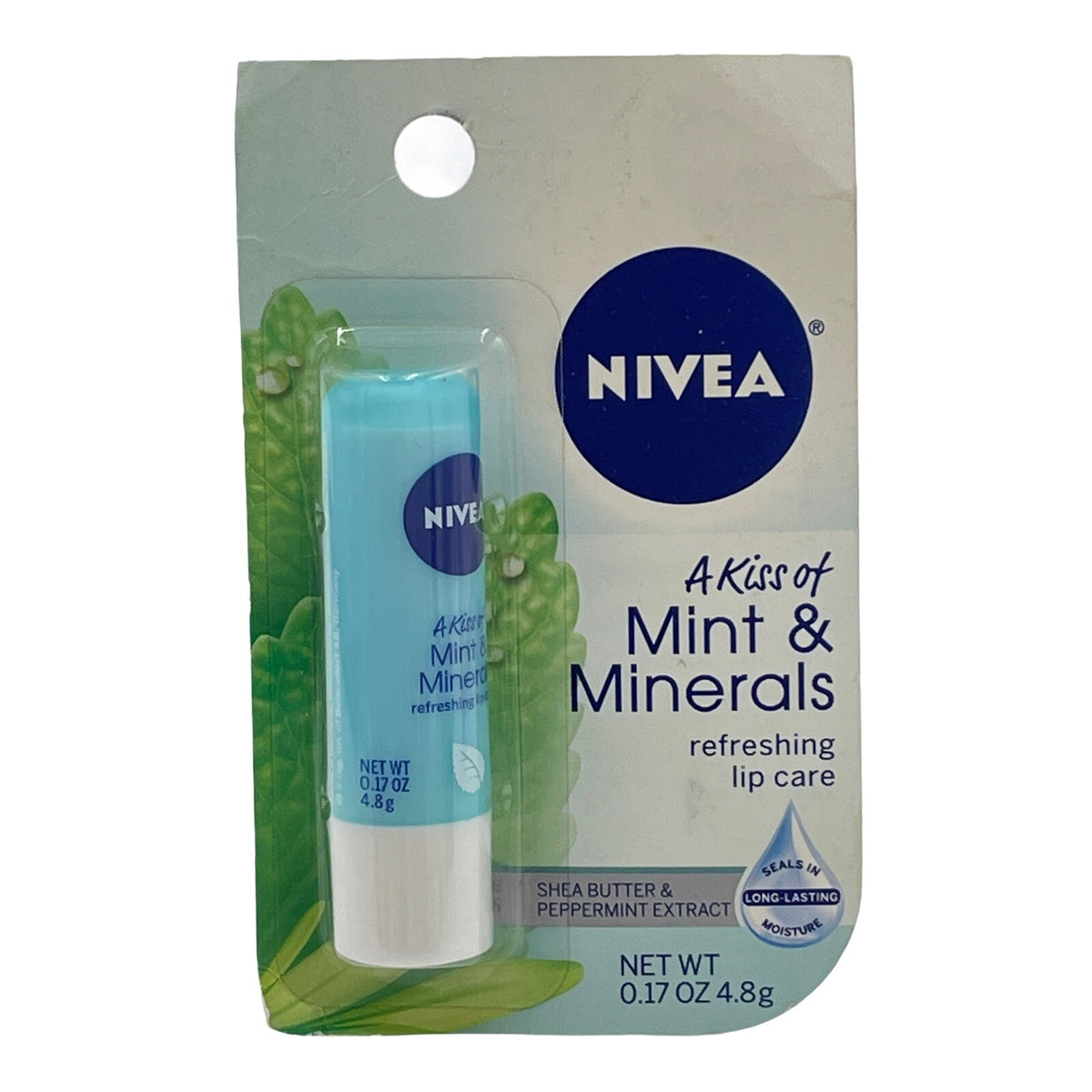Refreshing Mint Lip Balm with Minerals - Shea Peppermint, 0.17 oz