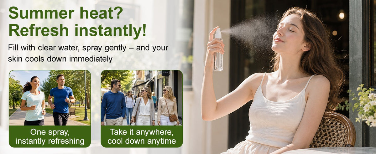 5 Pack 3.4oz Clear Plastic Spray Bottles with Fine Mist Sprayers