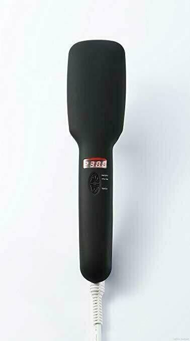 2-in-1 Electric Hair Straightener Brush for Fast & Natural Styling