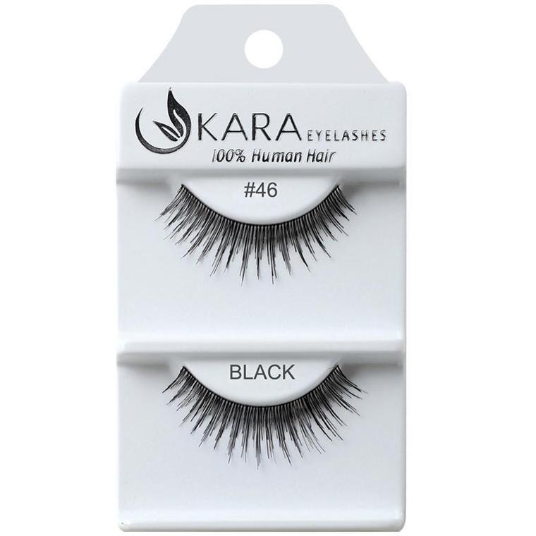 6 Pairs 100% Human Hair False Eyelashes - Kara Assorted Styles