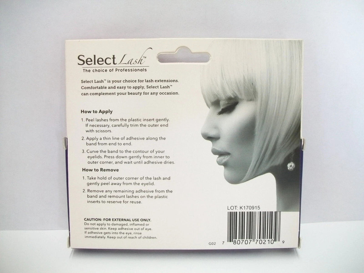 Select Lash Glitter Lashes G02 Black and Gold - False Eyelash Extensions