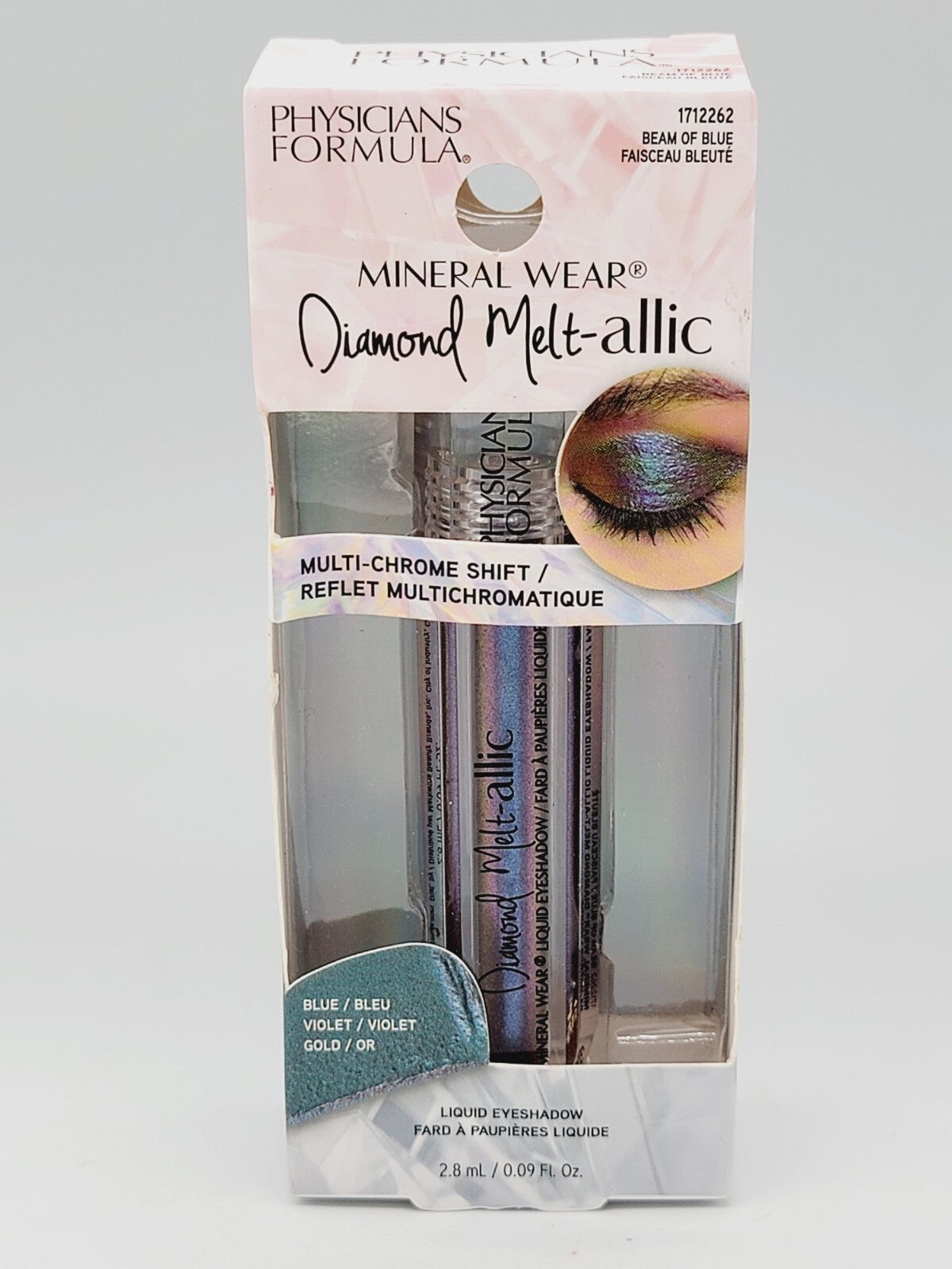 Liquid Blue Eye Shadow - Mineral Wear Diamond Melt-Allic Makeup