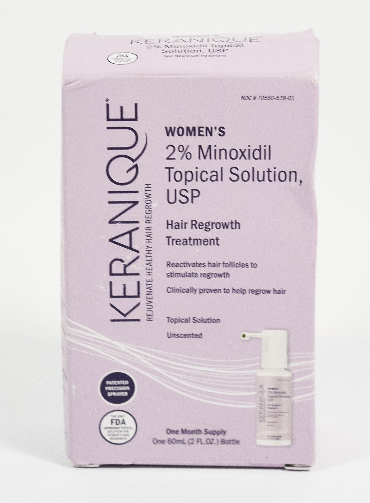 Women's 2% Minoxidil Hair Regrowth Treatment Solution 2oz