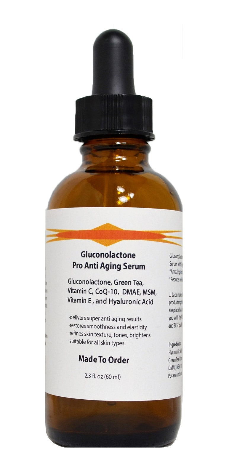 Pro Anti-Aging Serum with Hyaluronic Acid & Gluconolactone - Skin Rejuvenation