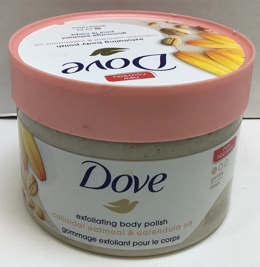 Dove Exfoliating Body Polish, Colloidal Oatmeal & Calendula Oil ,