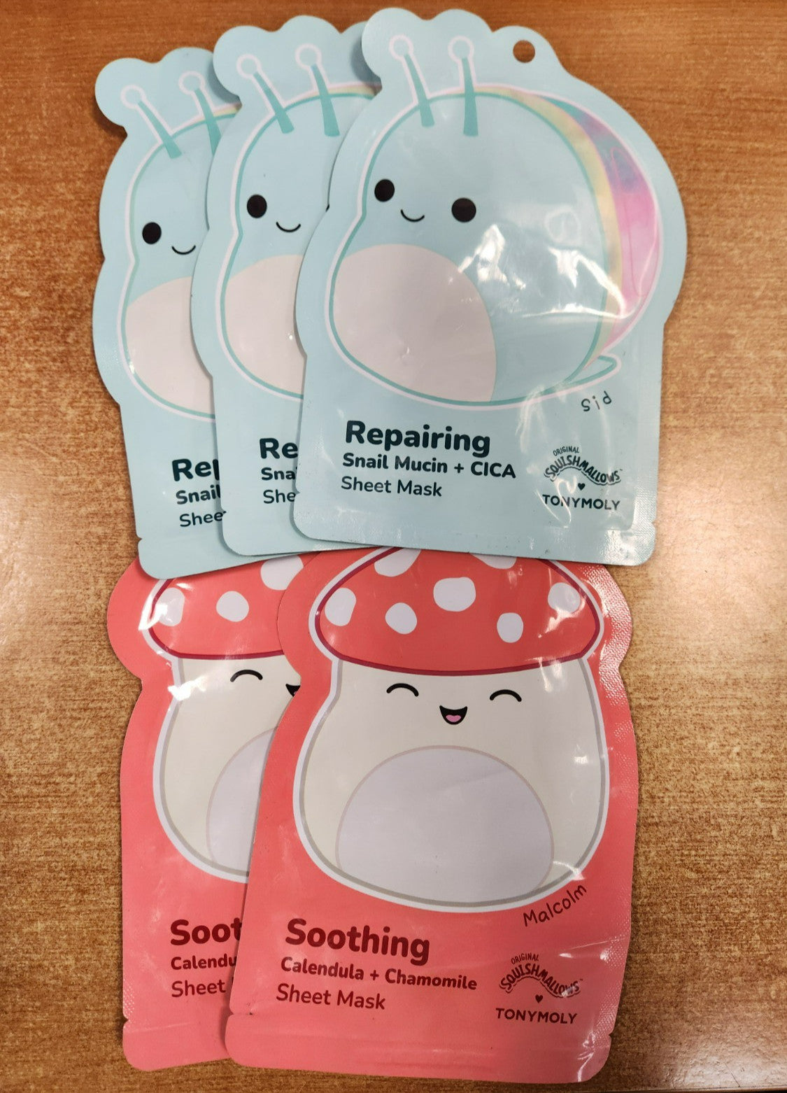 5 Pack Skin Care Sheet Masks for Repairing & Soothing - Hydrating Facial Masks
