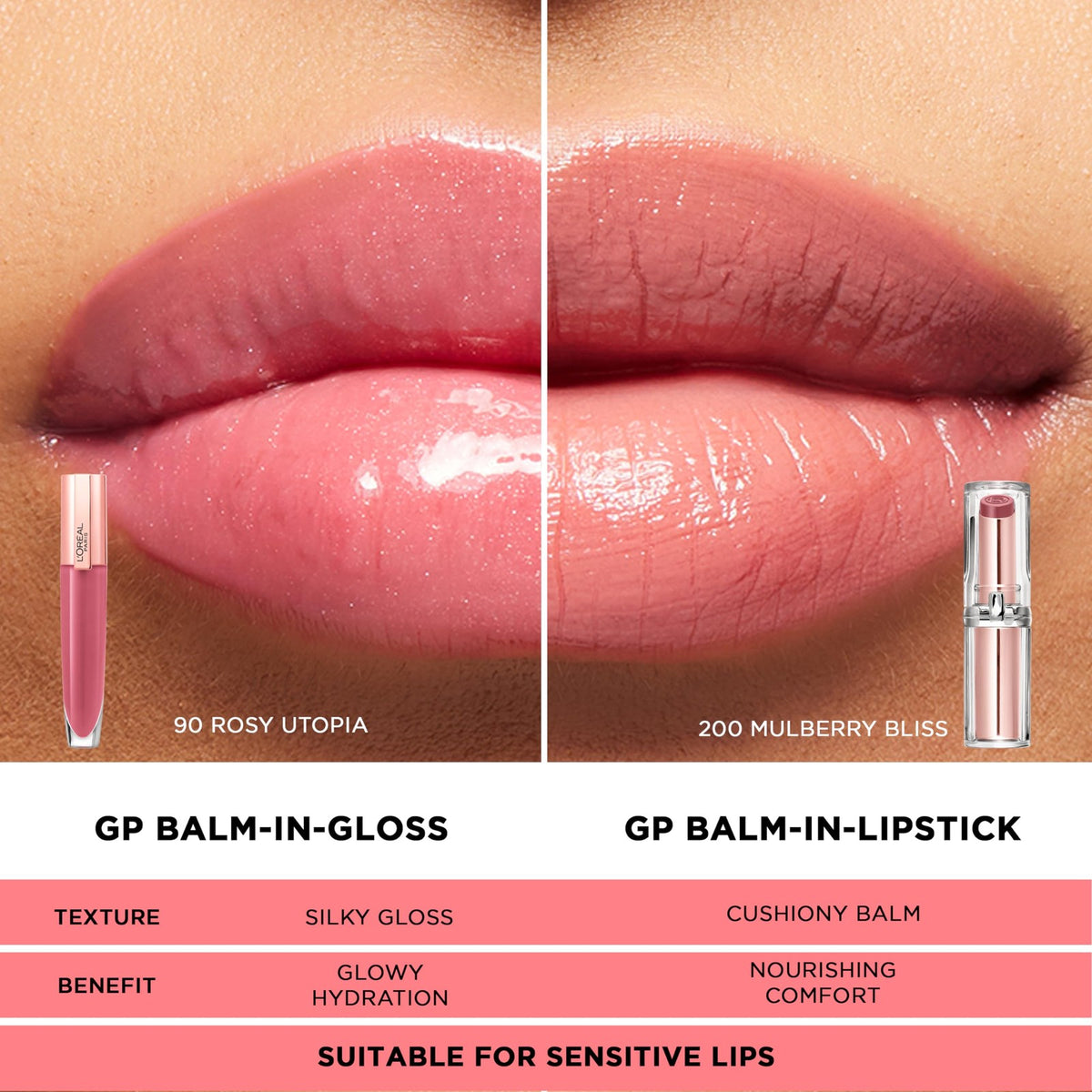 Hydrating Balm-in-Lipstick with Natural Ingredients - 110 Pastel Exaltation
