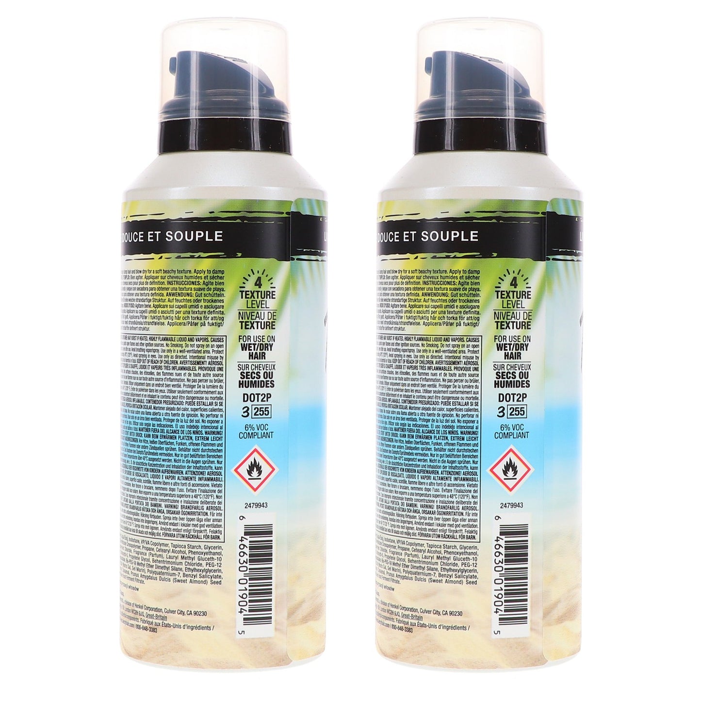 Texturizing Hair Foam Party - Humidity-Resistant Volumizing Mousse 5.1 oz 2 Pack