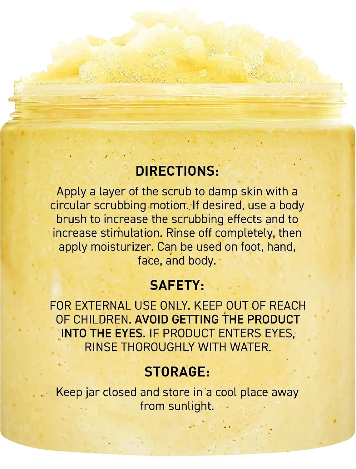 10 oz Sweet Orange Body Scrub for Soft Skin - Fights Fine Lines &