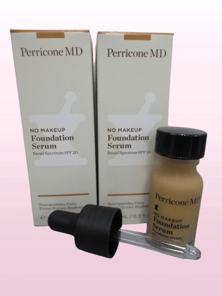 Face Foundation Serum - Light Medium Beige, 0.3 oz - Set of 2
