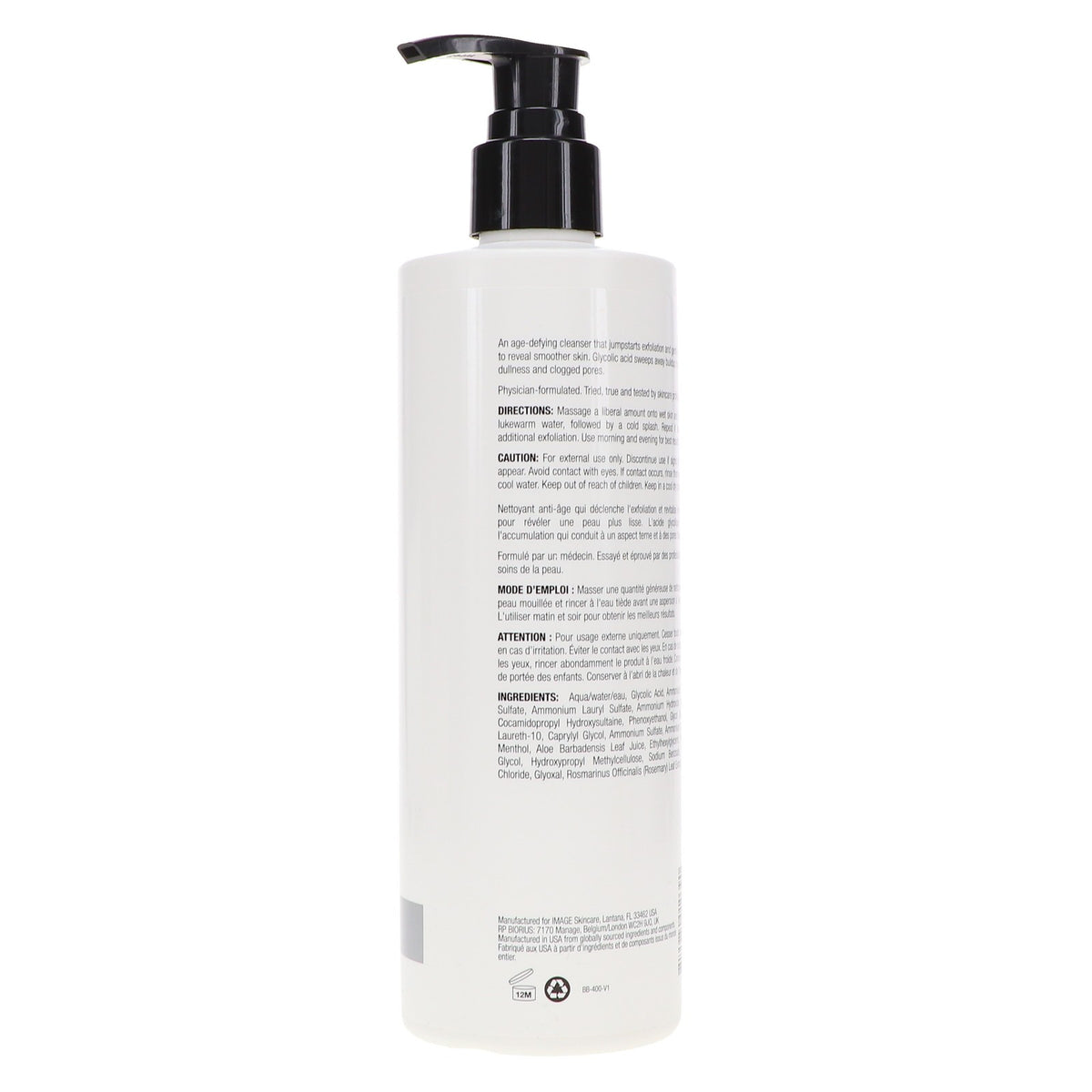 Ageless Total Facial Cleanser 12 oz - Skin Care for Normal to Aging Skin