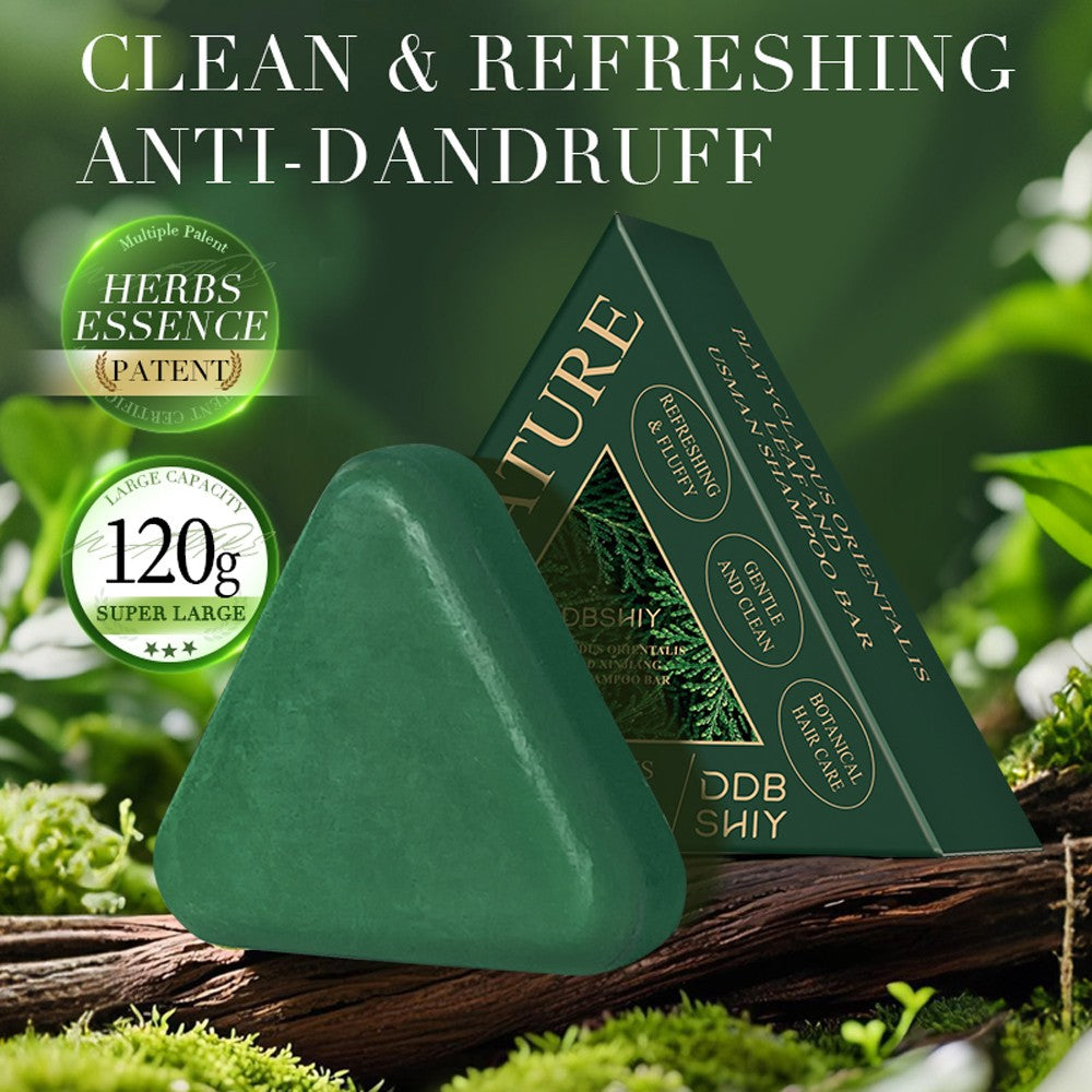 Hair Growth Shampoo Bar with Usman Grass for Thinning Hair & Oily Scalp - Natural & Eco-Friendly