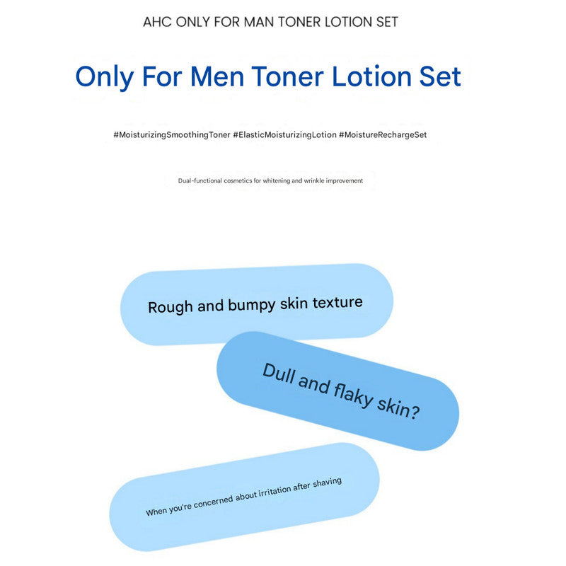 Men's Skincare Gift Set - Hydrating Toner & Emulsion in Box