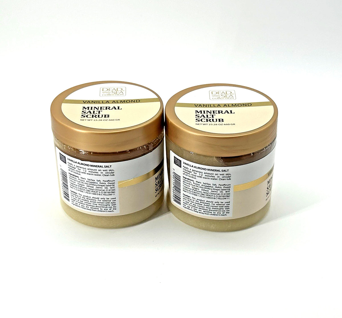 Dead Sea Collection Vanilla Almond Mineral Salt Scrub, 2-Pack (23.28