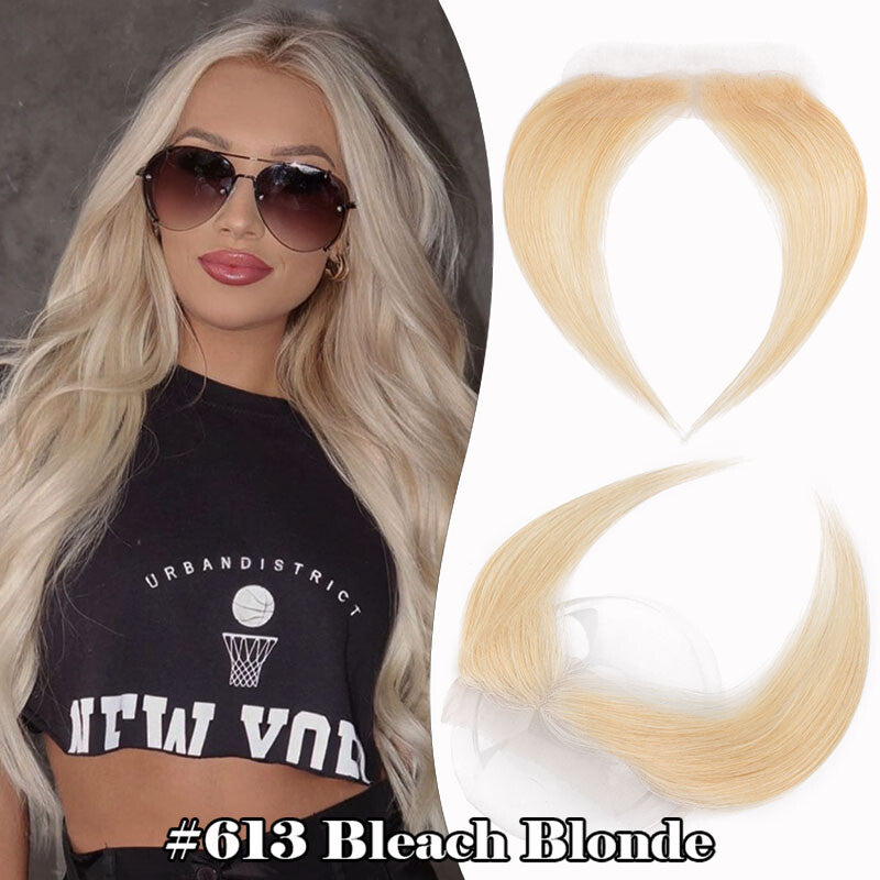 Front Hairline Lace Cover-Up Hairpiece Human Hair Topper for Thinning Hair