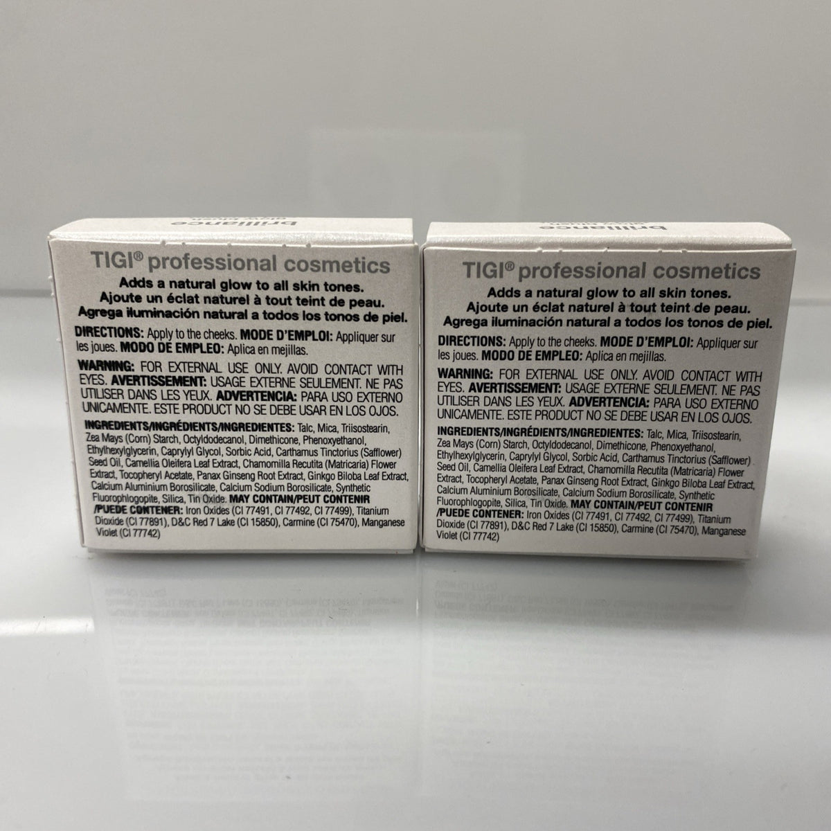 TIGI Glow Blush Brilliance Long Lasting Radiant Color 0.07 Oz Set