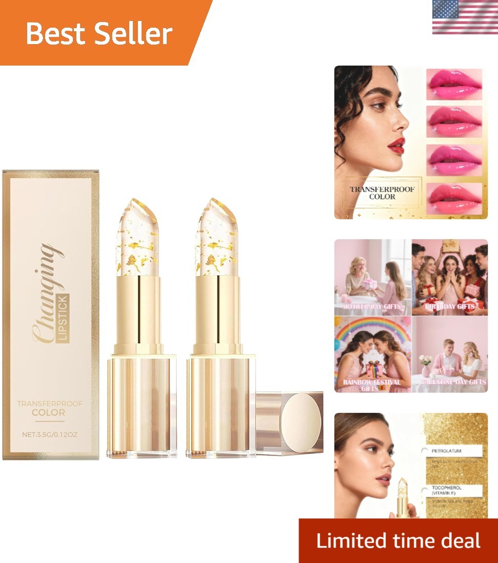 Color Changing Lipstick Set - Hydrating, Personalized Shades for All Skin Tones