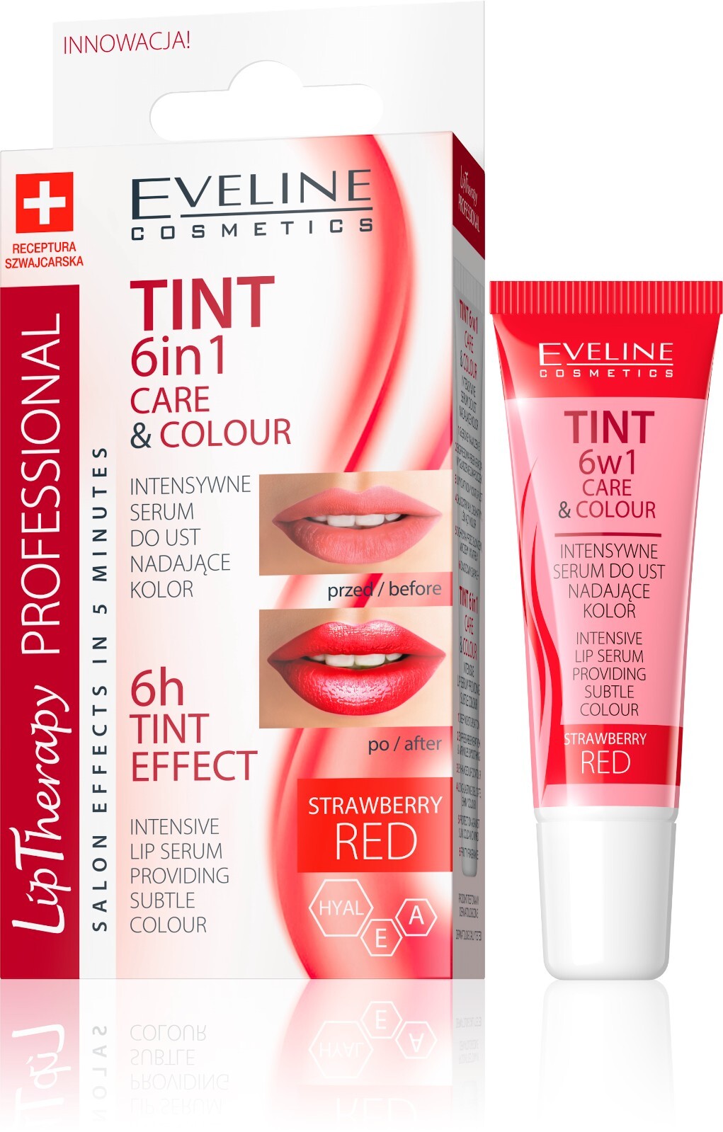 Hydrating Lip Serum with Hyaluronic Acid and Vitamins - Color-Activating, Nourishing, Long-Lasting