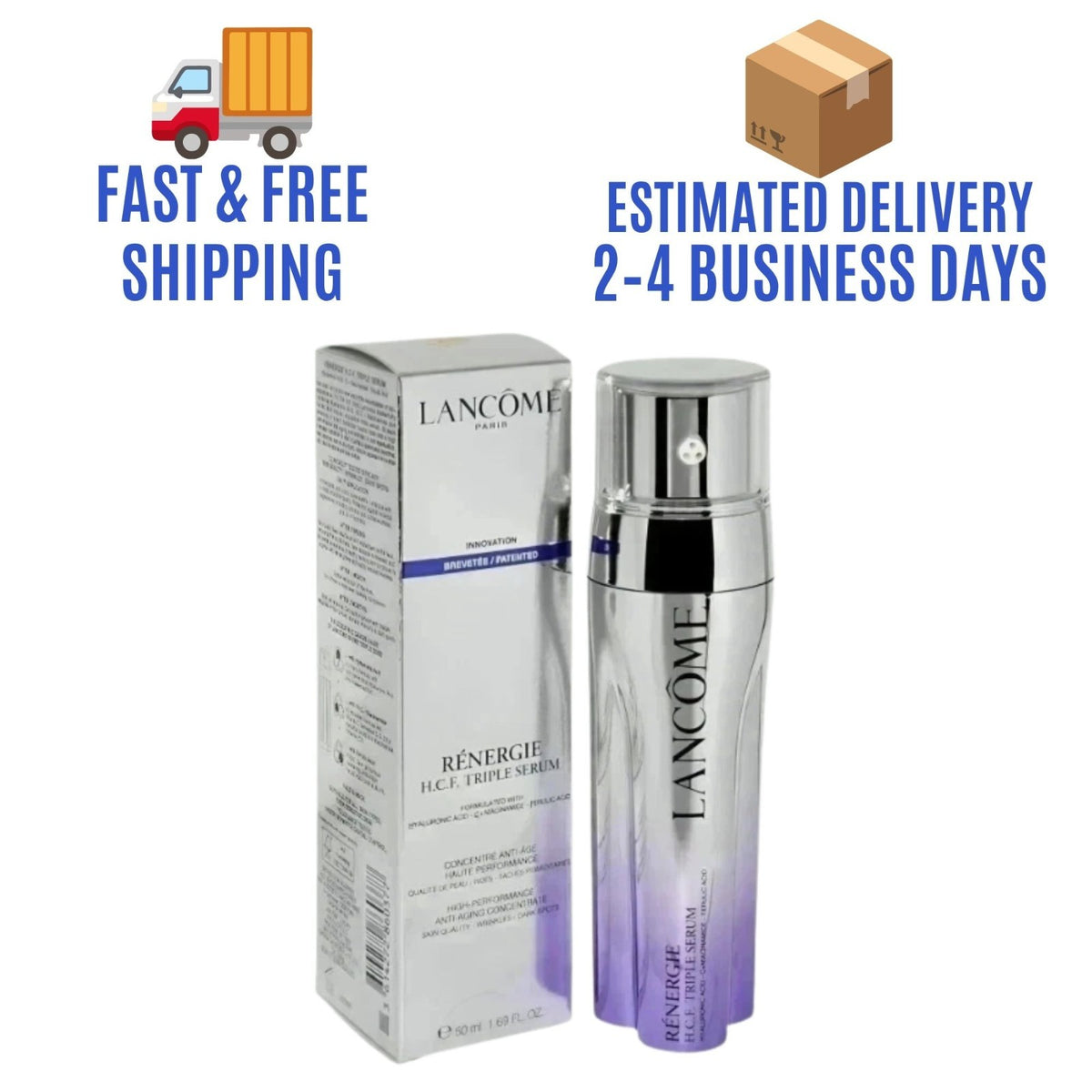 Lancome Renergie H.C.F. Triple Serum Anti-Aging 1.7oz - Brightening & Wrinkle Care