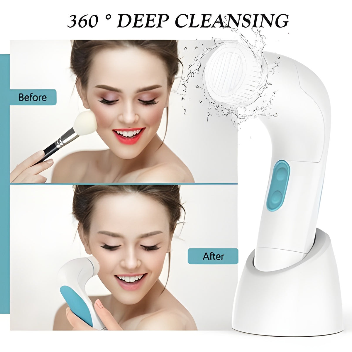 Etereauty 5-in-1 Electric Facial Cleansing Brush Face Body
