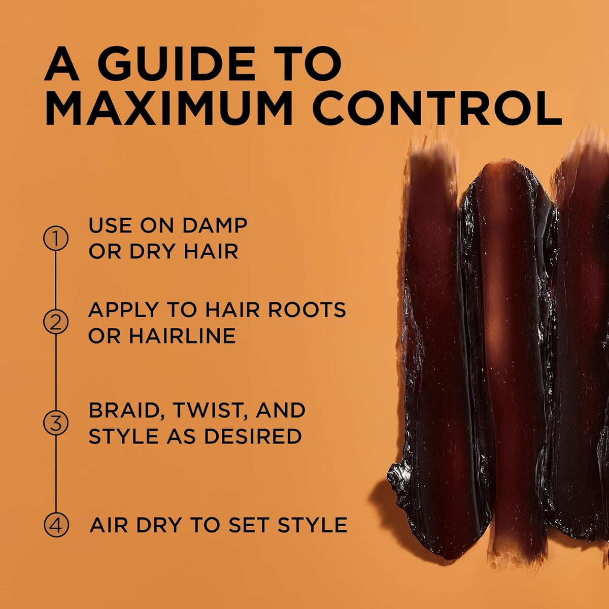 Black Castor Miracle Extra Hold Braid Gel for Natural Hair & Styles - 8oz