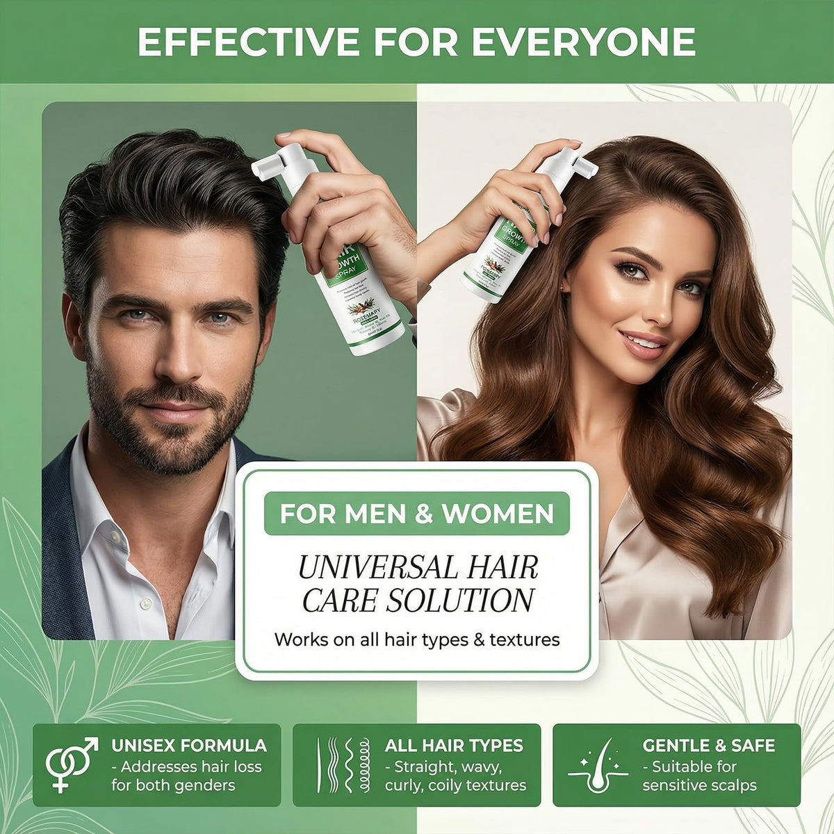 Rosemary & Rice Water Hair Growth Spray with Biotin & Caffeine