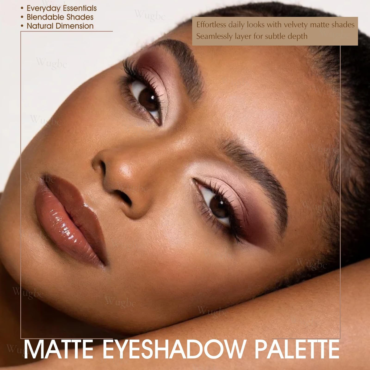 Matte Eyeshadow Palette - Neutral Taupe Mauve Grey Brown 10 Colors