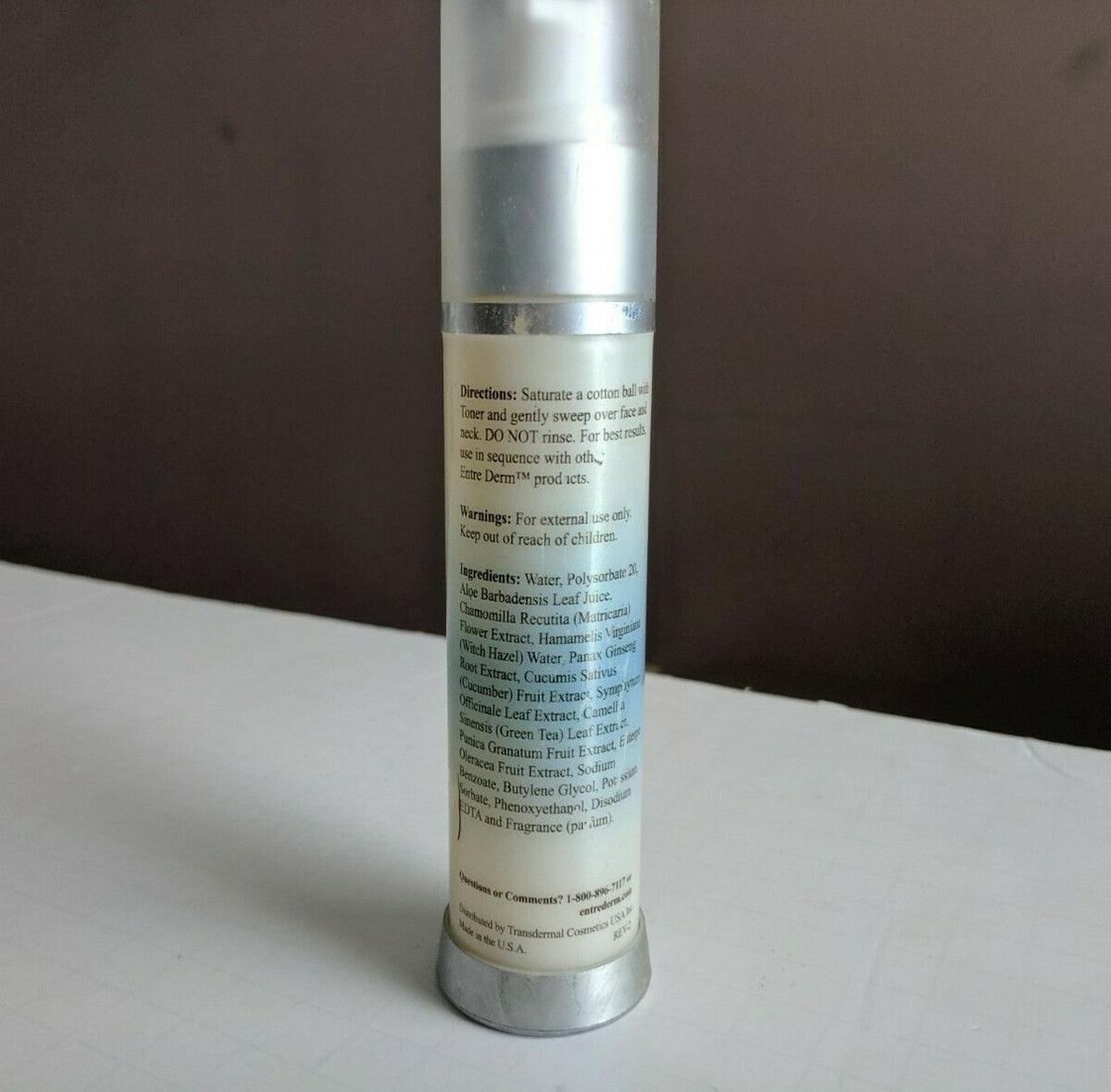 Facial Toner - Entre Derm Skin Science 1.7 oz for Clear Skin