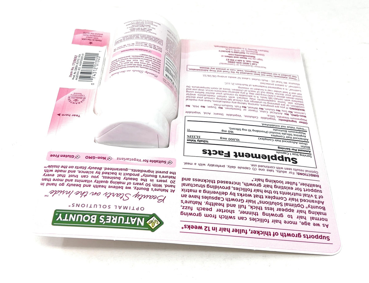 Hair Growth Supplement with Biotin, Silicon & Arginine