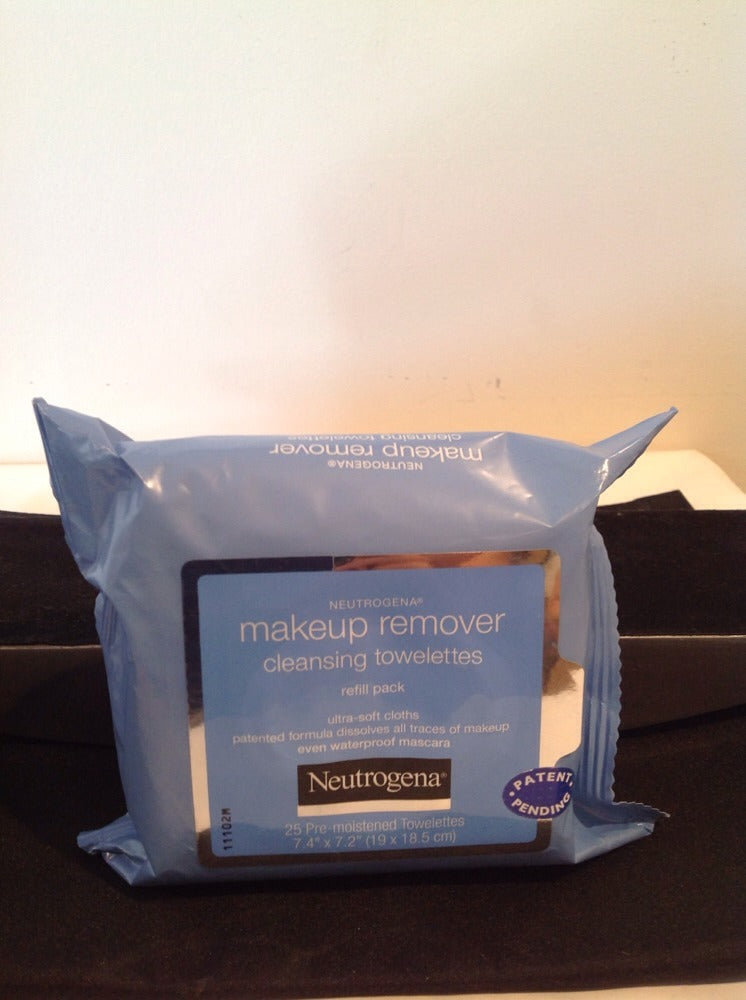 Neutrogena Makeup Remover Facial Cleansing Towelettes Alcohol-Free 25 Count