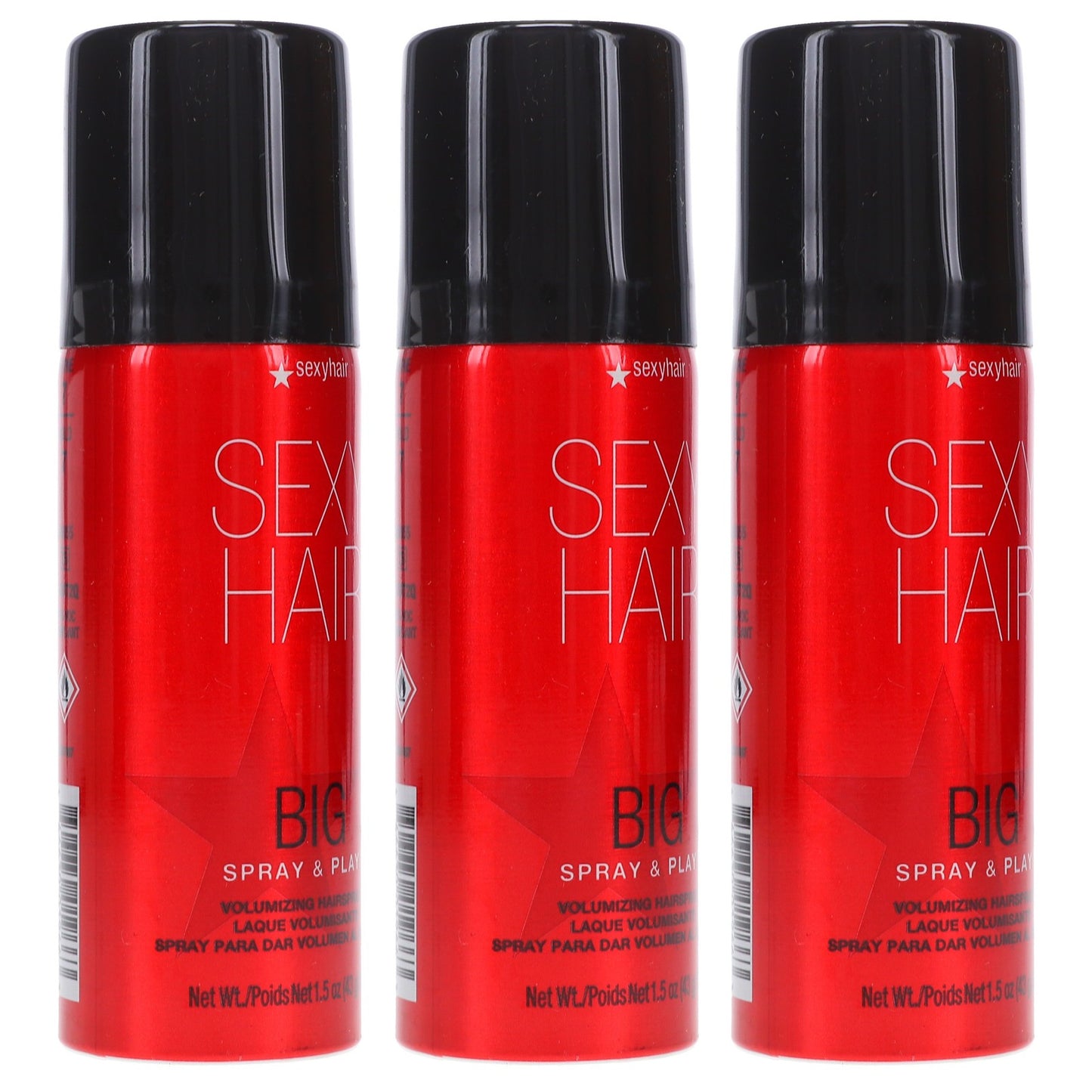 Volumizing Hairspray 1.5 oz - 3 Pack for Hold & Shine