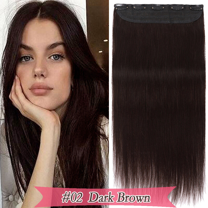 Remy Human Hair Clip-In Extensions 3/4 Full Head Natural Styles 16-20 Inches