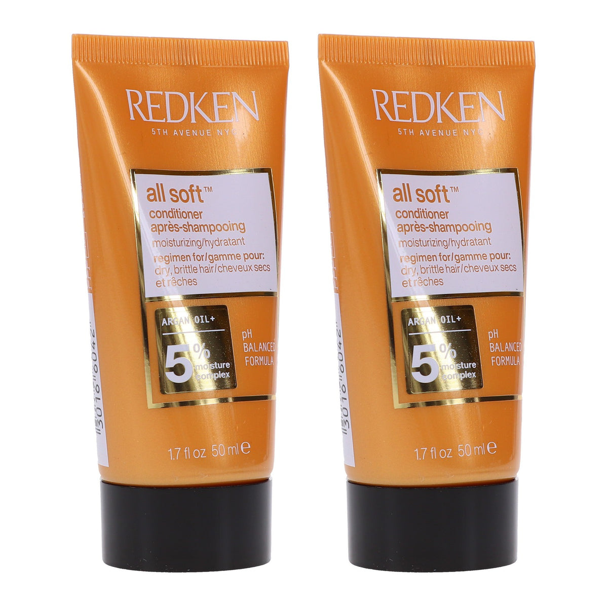 Redken All Soft Conditioner 1.7 oz 2 Pack - Moisturizing Hair Care Set