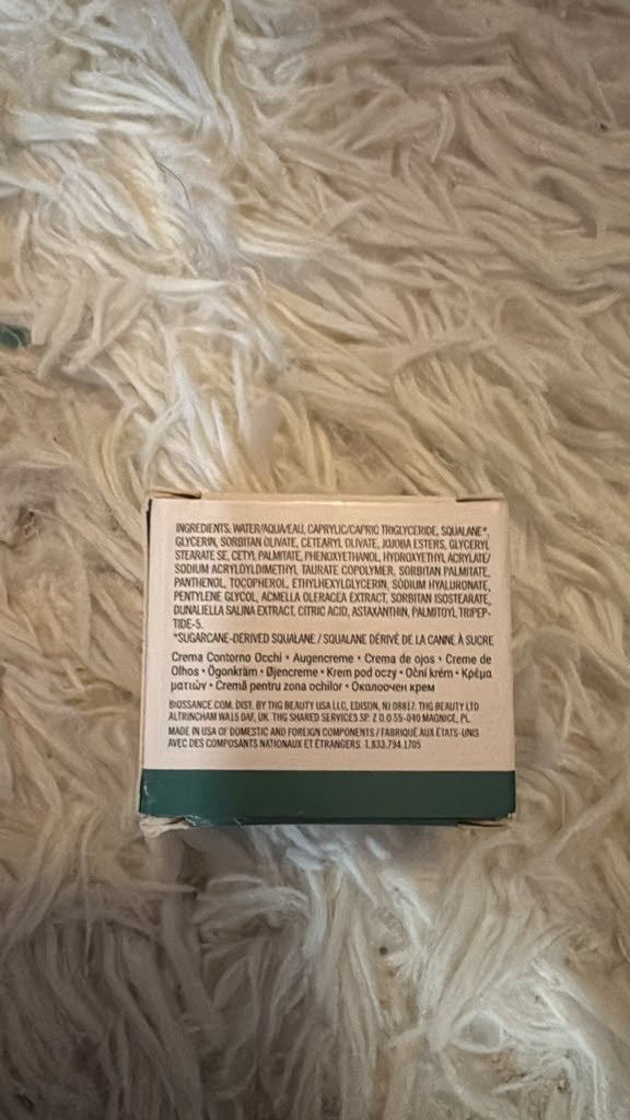 Squalane + Marine Algae Eye Cream - Firming Hydrating Eye Treatment