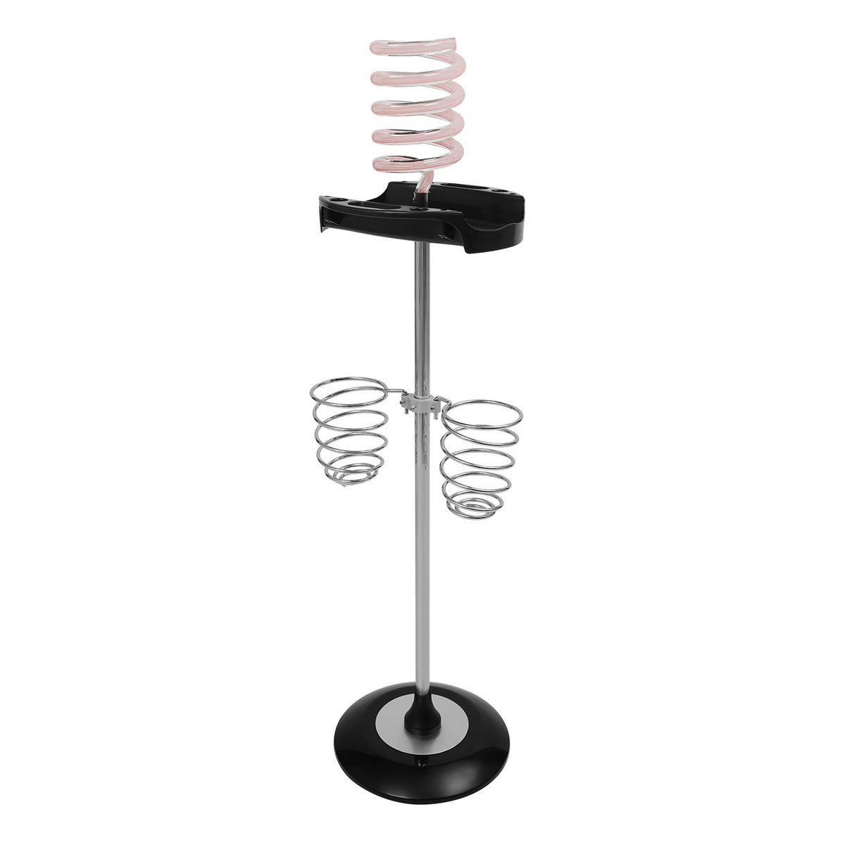 Hair Dryer Stand with Spiral Holders for Salon & Home Storage
