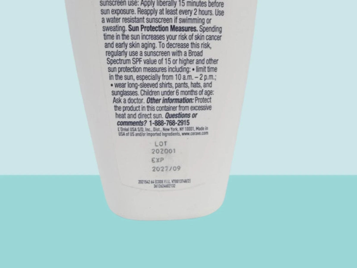CERAVE AM FACIAL MOISTURIZING LOTION SPF30 W/ SUNSCREEN 3 OZ EXP:
