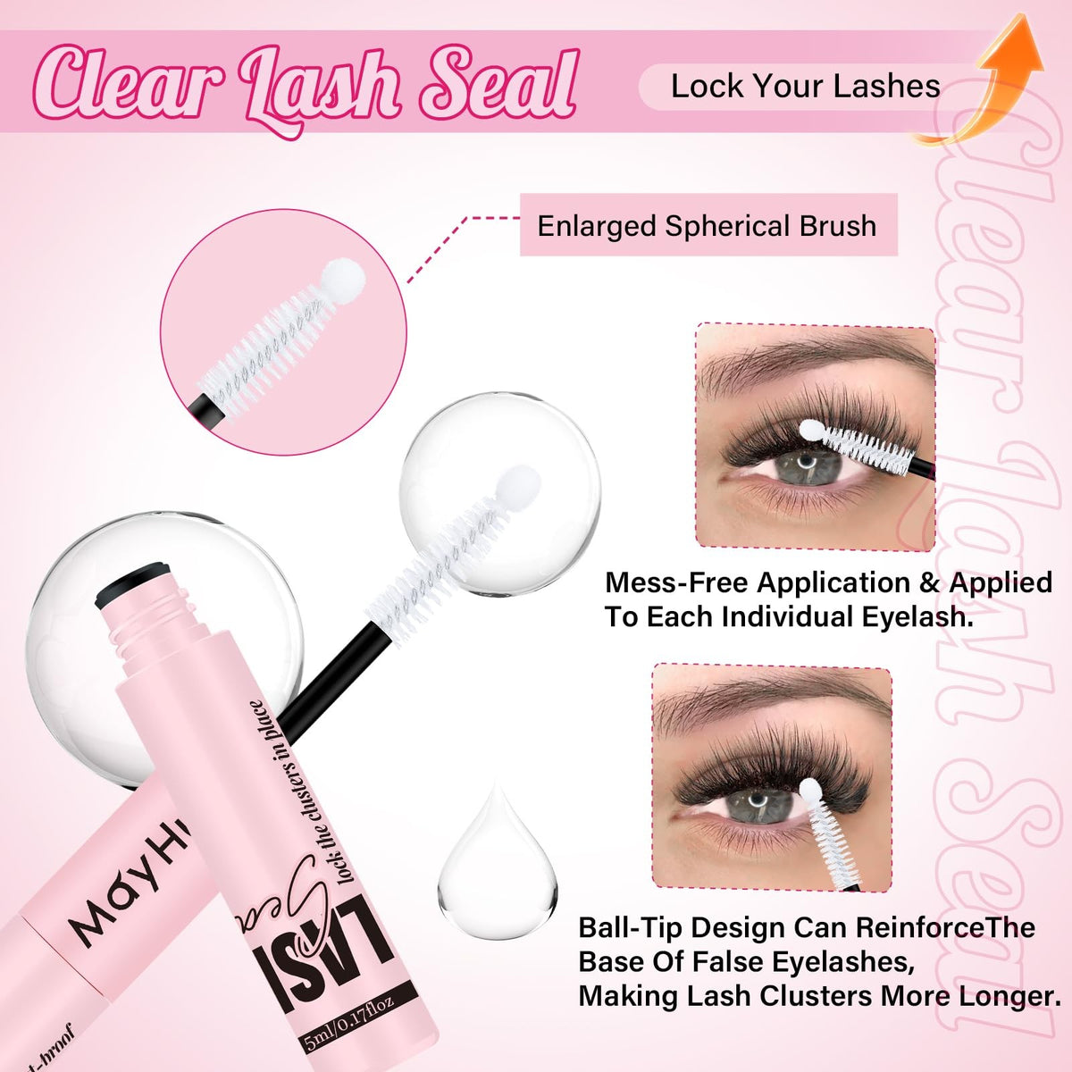 Lash Bond and Seal Kit with Glue Remover Tweezers – 4-in-1 Practice Kit