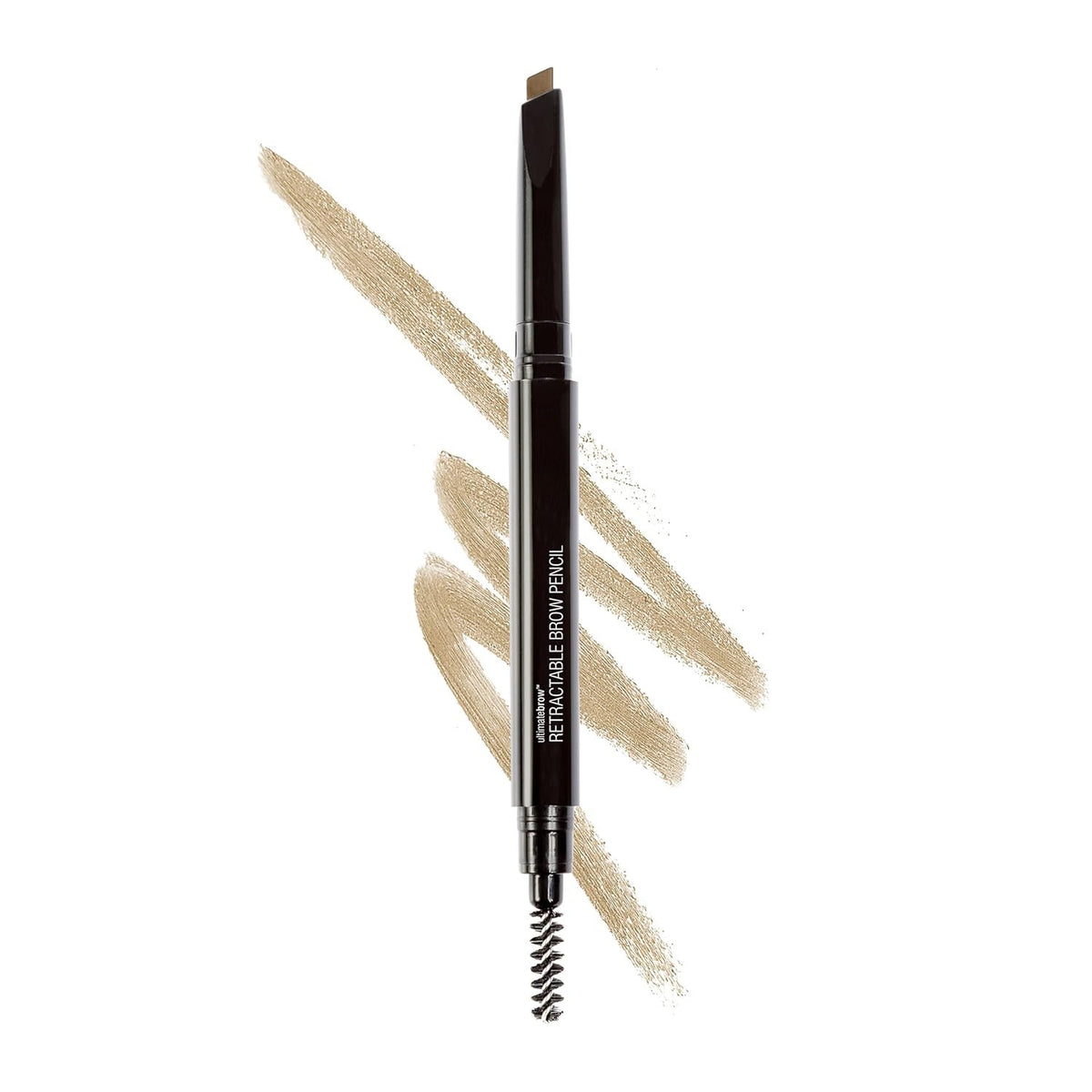 Eyebrow Pencil with Spoolie Brush - Retractable Fine Tip Taupe