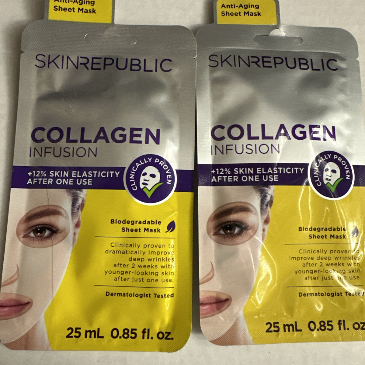 Anti-Aging Collagen Sheet Mask - 2 Pack