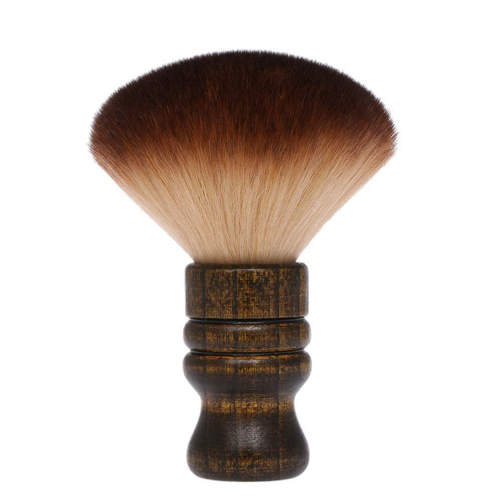 Large Neck Duster Brush for Hair Cutting and Styling - Soft Fiber Barber Tool