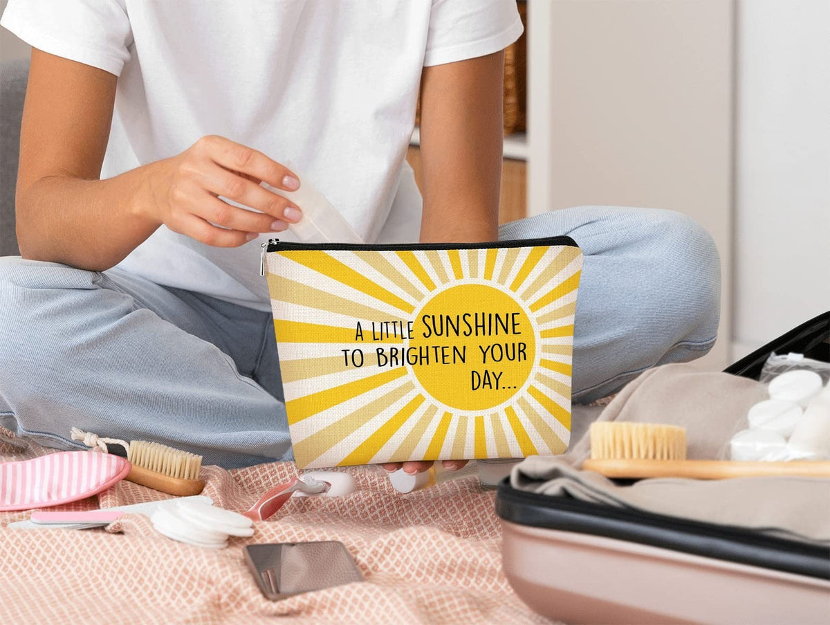 Summer Inspirational Makeup Bag - Gift for Women, Teens, Moms & Teachers