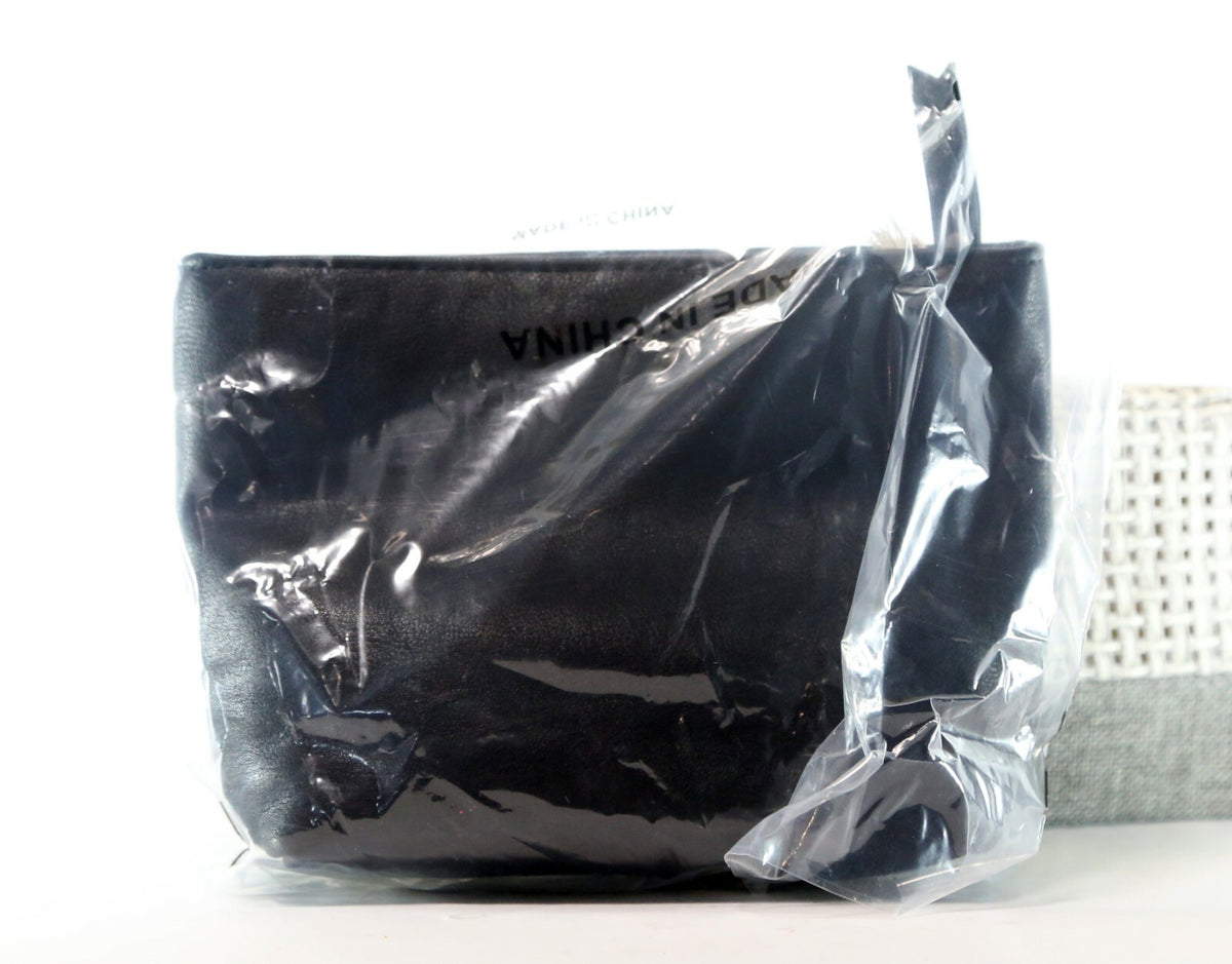 Women's Black Zip-Up Makeup Bag Clutch Carry Pouch - Universal Thread